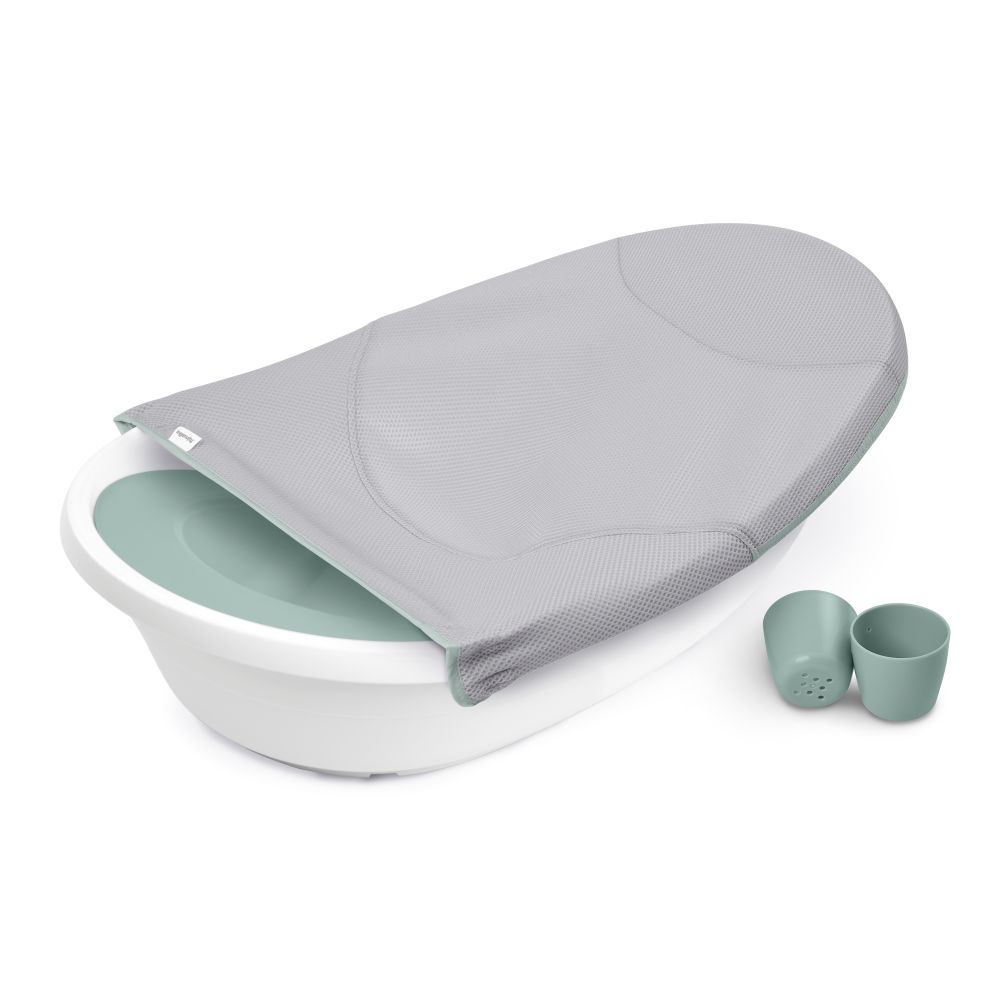 Ingenuity Room To Soak 4-In-1 Grow With Me Bath Tub With 2 Cups - Grey