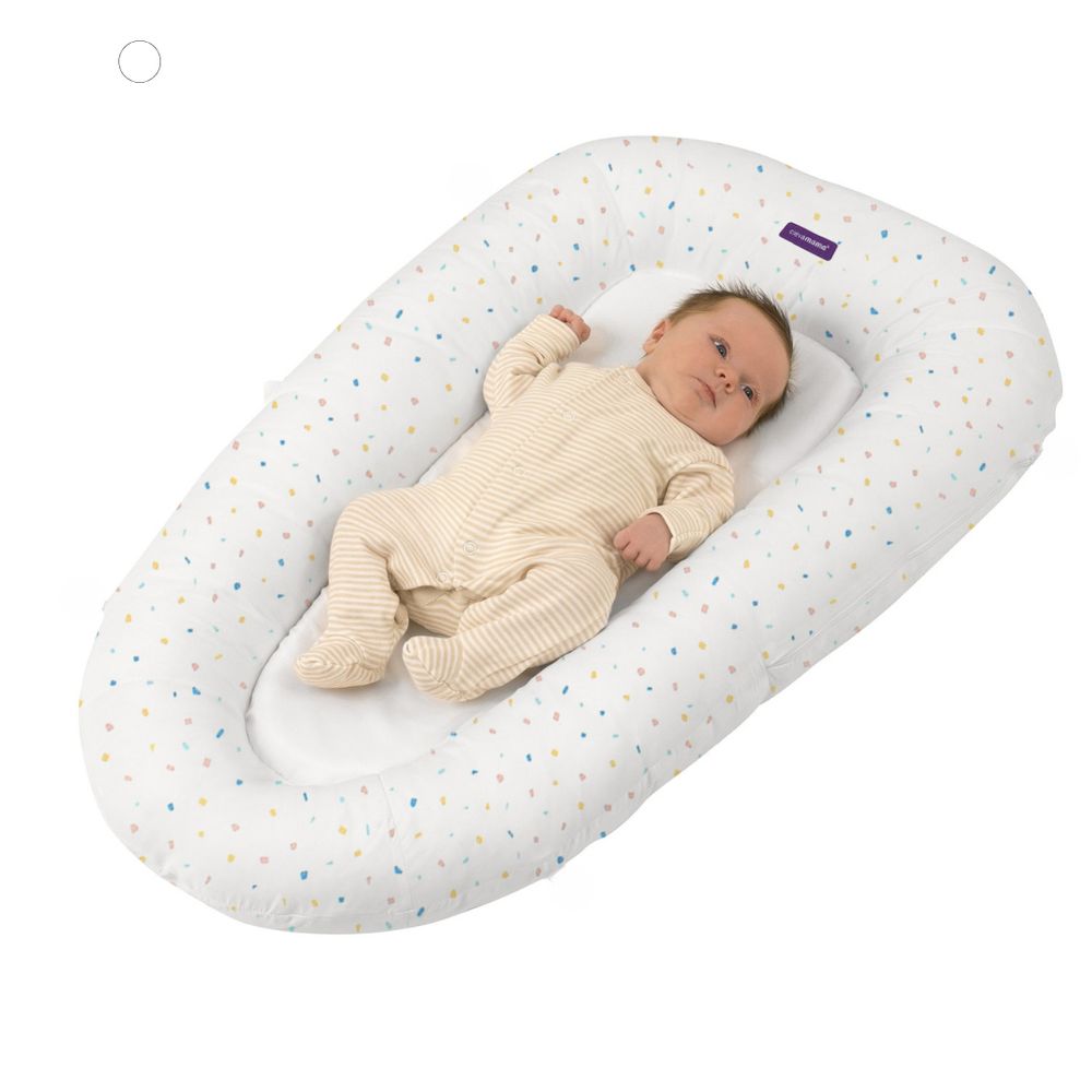 Clevamama - Clevafoam Baby Pod - Terrazzo Print - White
