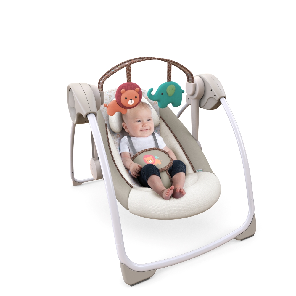 Ingenuity - Soothe n Delight Portable Swing - Cozy Kingdom
