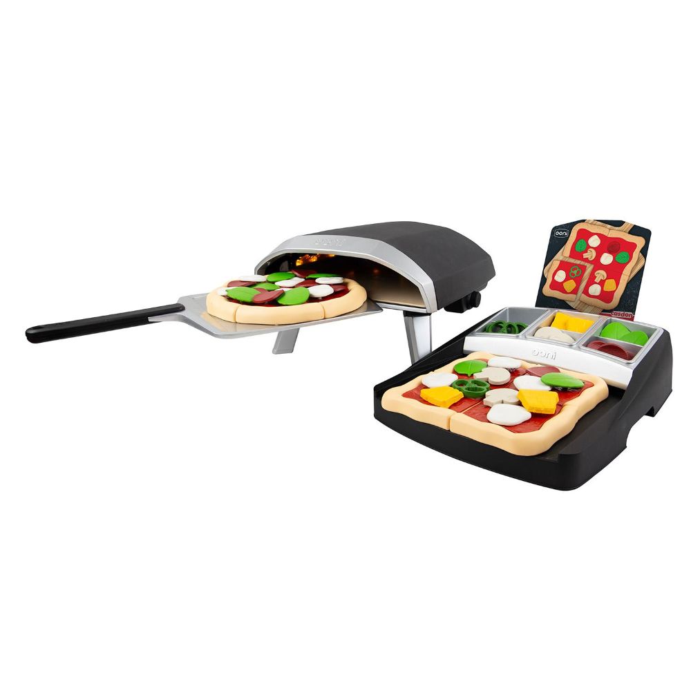 Casdon - Ooni Deluxe Pizza Toy Playset - 55+ Pcs