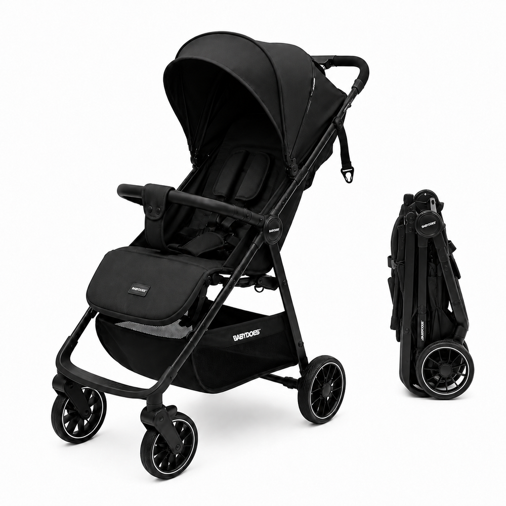 Babydoes - Calverton Folding Baby Stroller - Black