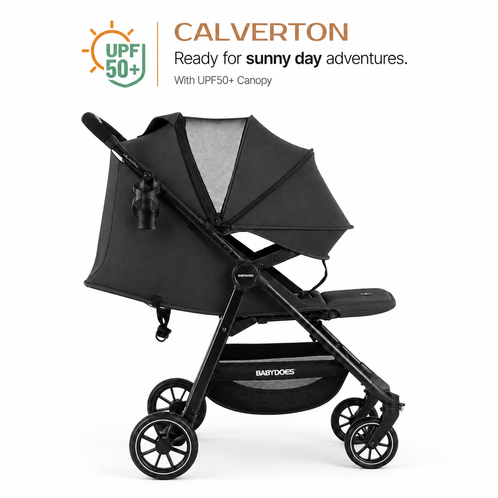 Babydoes - Calverton Folding Baby Stroller - Black