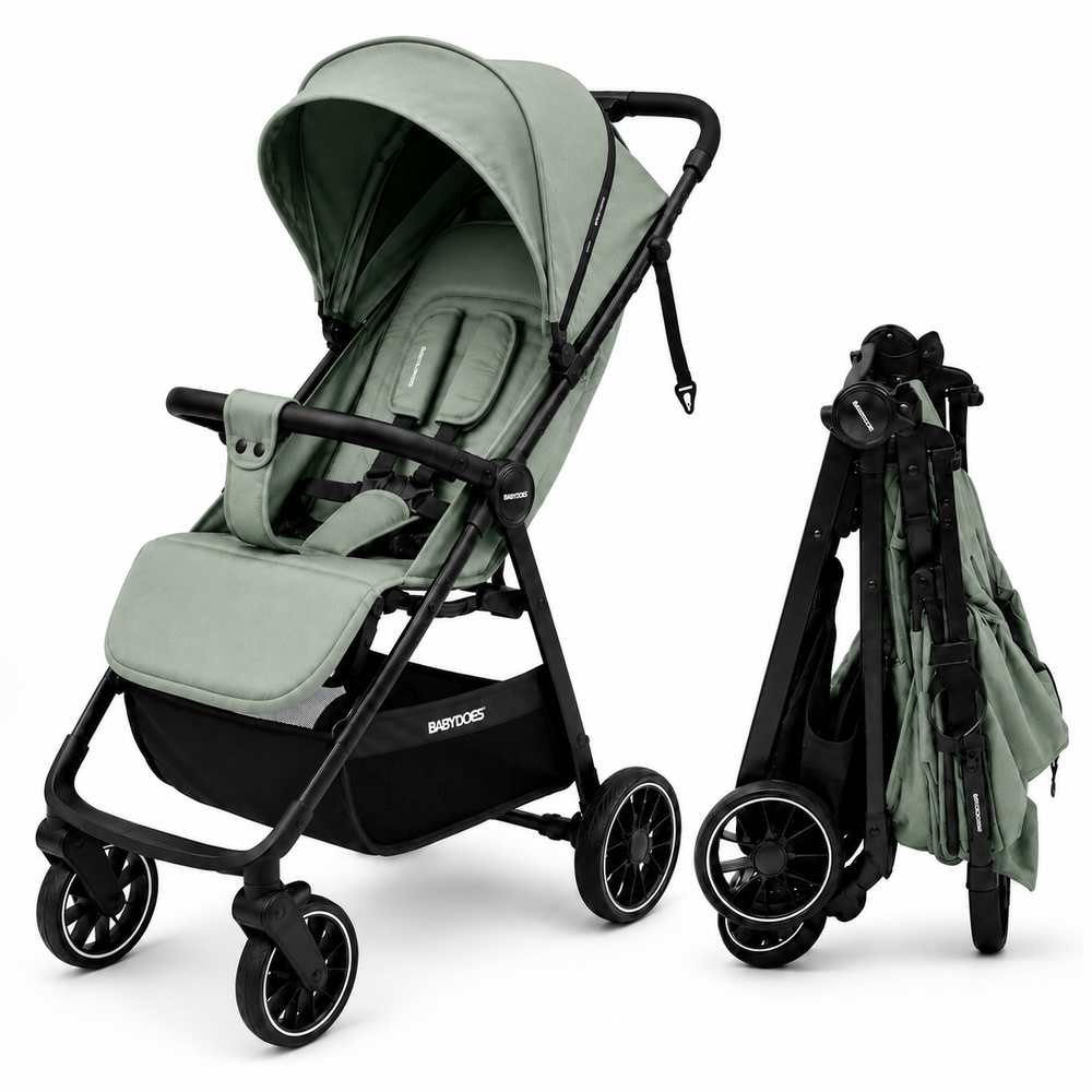 Babydoes - Calverton Folding Baby Stroller - Green