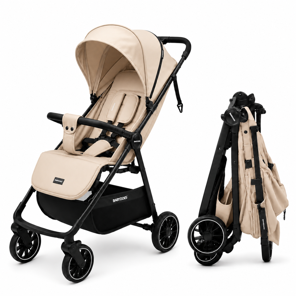Babydoes - Calverton Folding Baby Stroller - Khaki