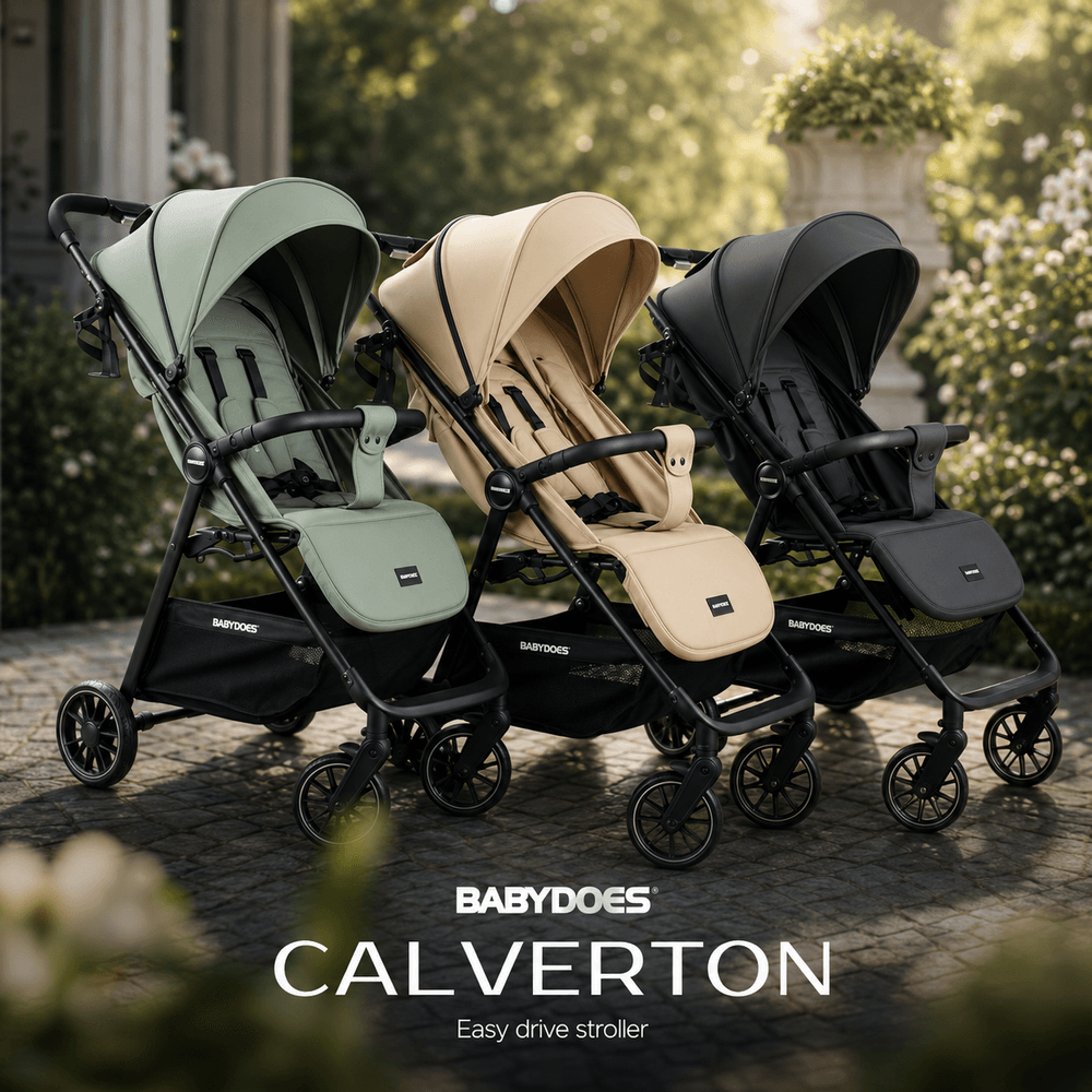 Babydoes - Calverton Folding Baby Stroller - Khaki