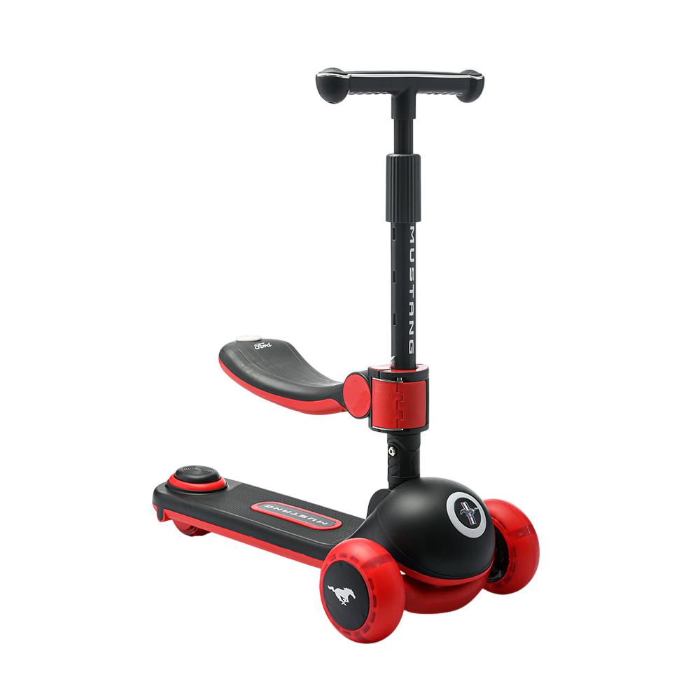 Ford Mustang - Kids Sporty Glider Scooter With Seat