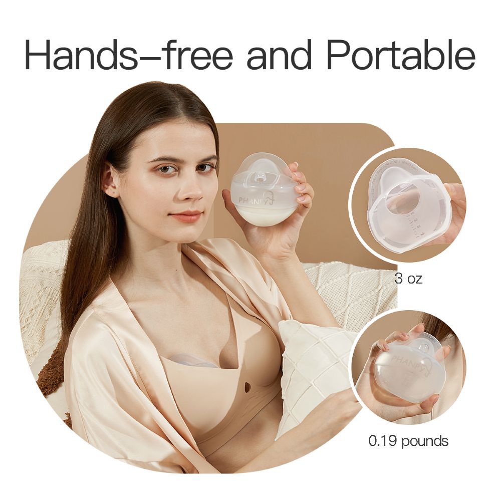 Phanpy - Wearable Silicone Breastmilk Collector - Clear - 90 ml