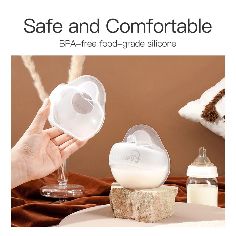 Phanpy - Wearable Silicone Breastmilk Collector - Clear - 90 ml