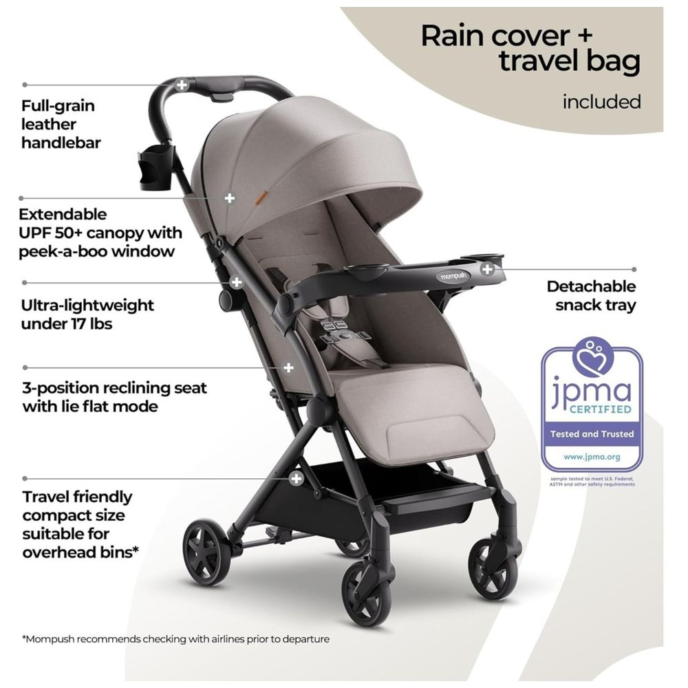 Mompush Lithe V2 Lightweight Travel Stroller