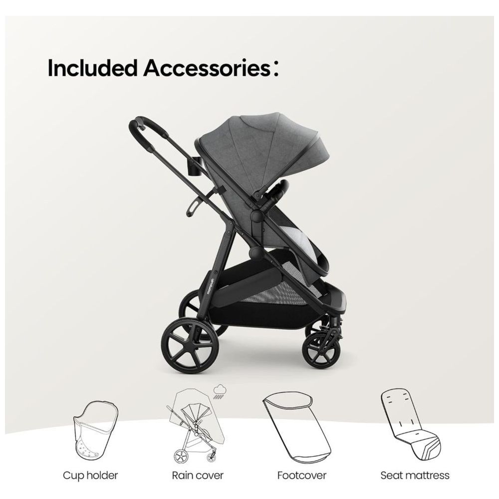 Mompush Wiz 2-in-1 Baby Stroller With Bassinet Mode
