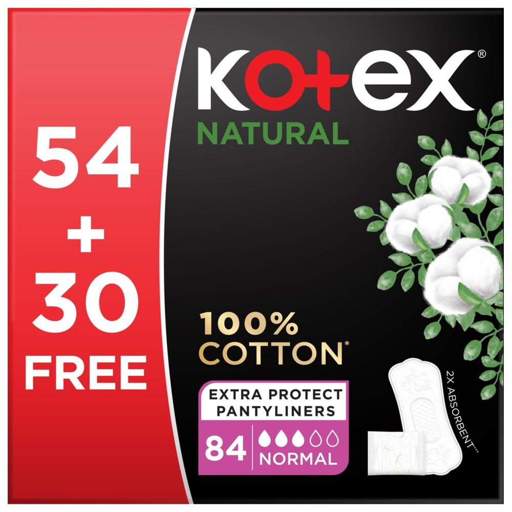 Kotex - Natural Pantyliners - Normal - 84pcs