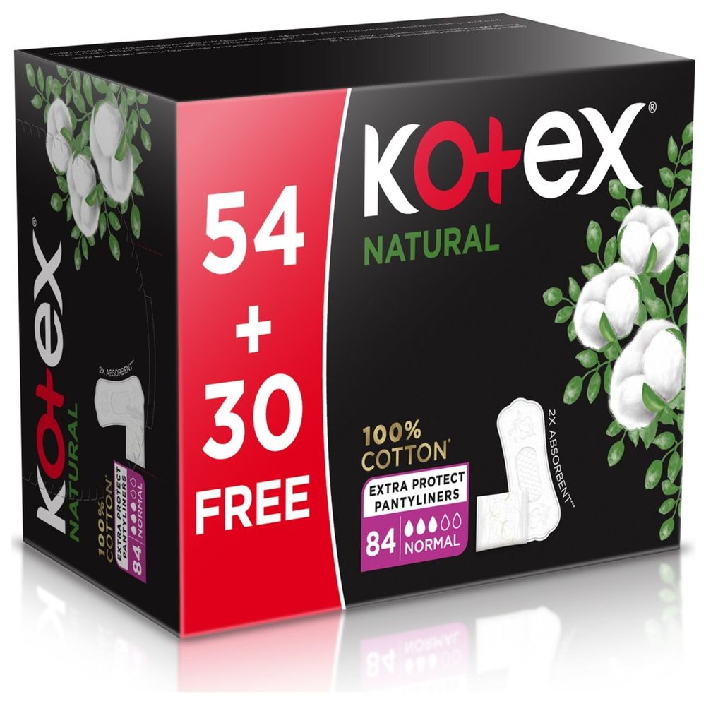 Kotex - Natural Pantyliners - Normal - 84pcs
