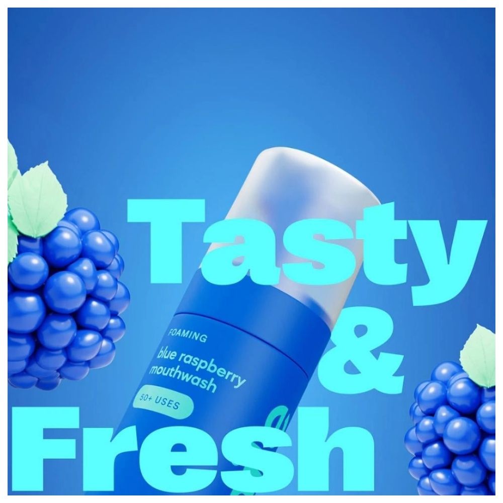 HiSmile - Foam Mouthwash - Blue Raspberry - 45 ml