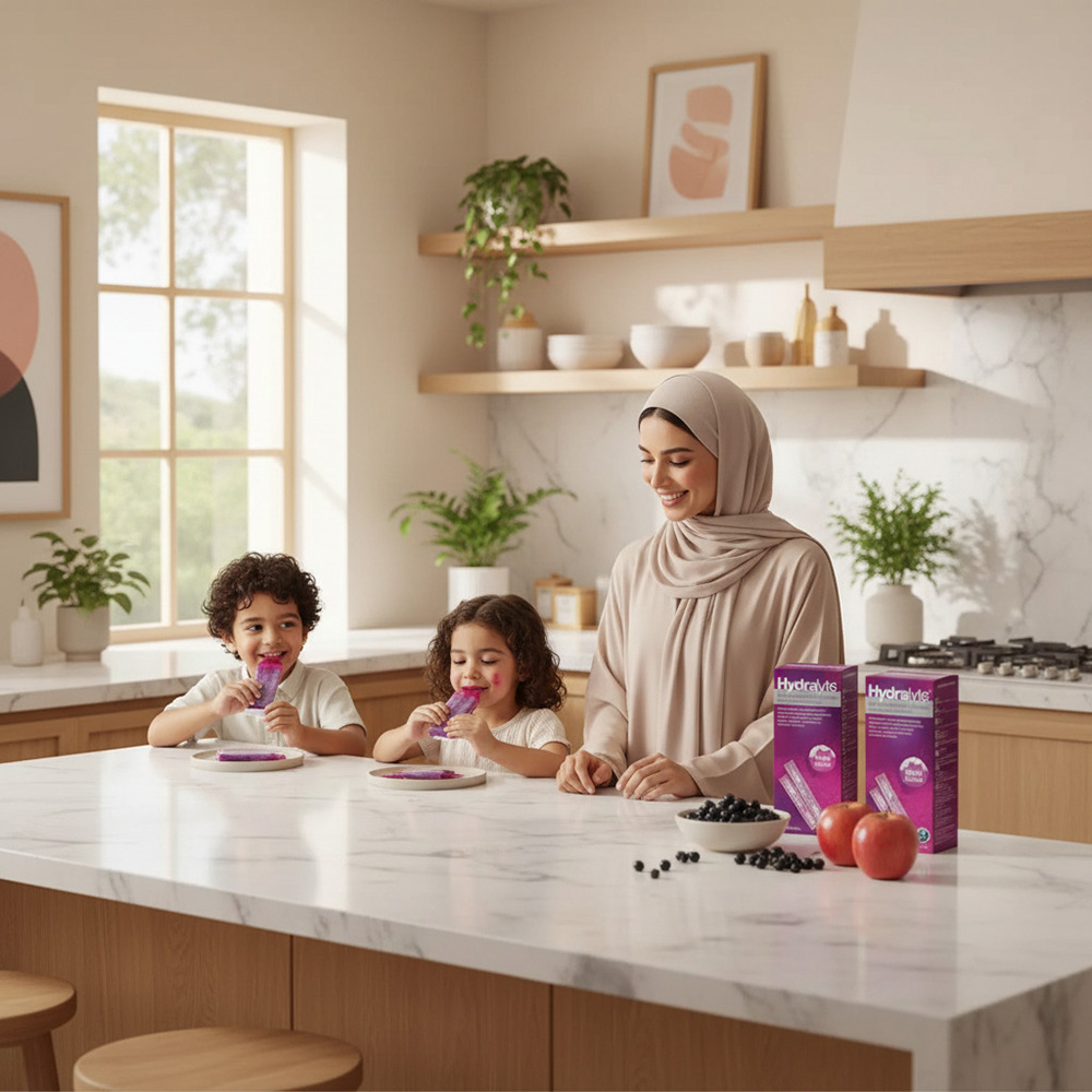 هيدراليت - مكعبات ثلج بالإلكترولايت للأطفال (حروف ABC) - 62.5 مل - 16 مكعب