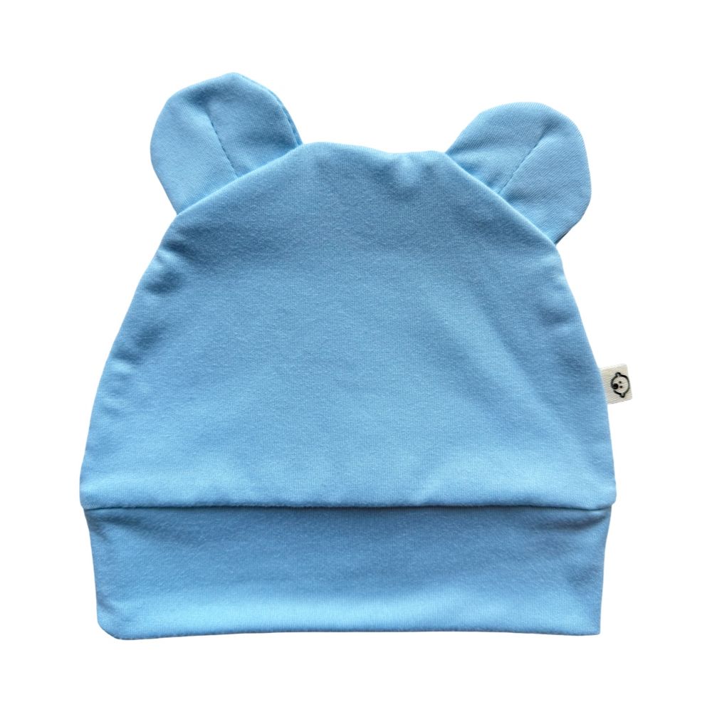 Baby Boss - Organic Bamboo Swaddle & Beanie Set - Blue - 2 Pcs