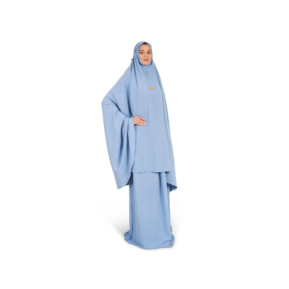 Hilalful - Crinkle 2 Piece Set - Light Blue