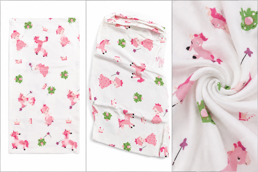Pixie - Princess Print Swaddle Wrap Blanket - Multicolor
