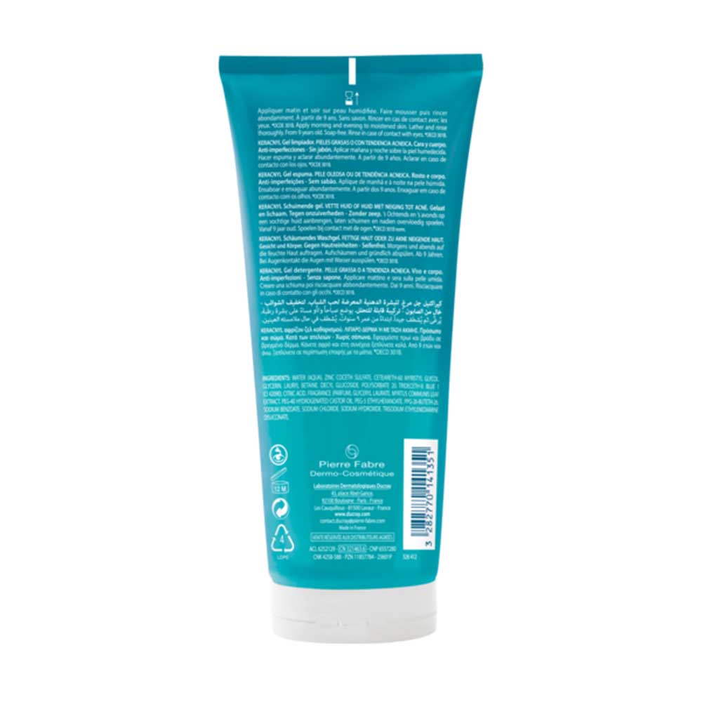 Ducray - Keracnyl Foaming Gel - 200 ml