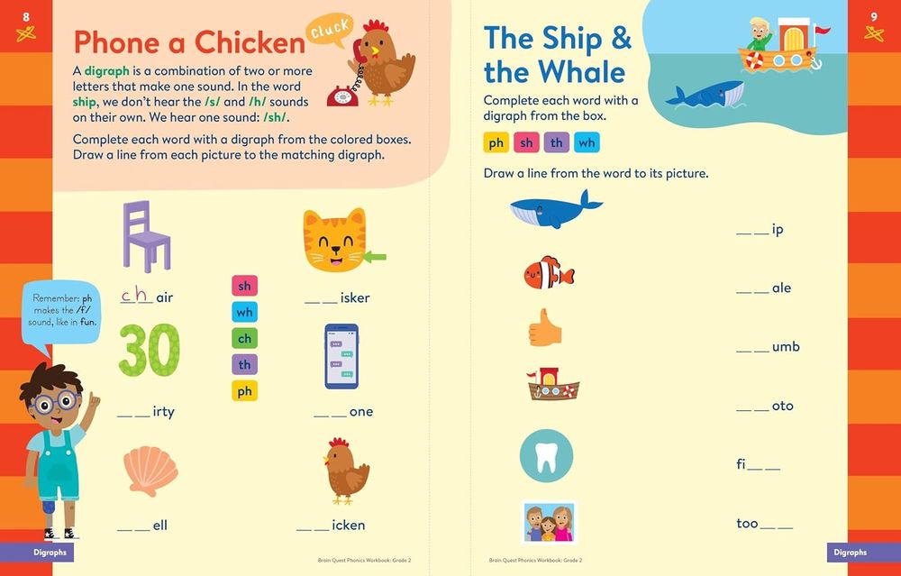 Phonics Workbook: Grade 2