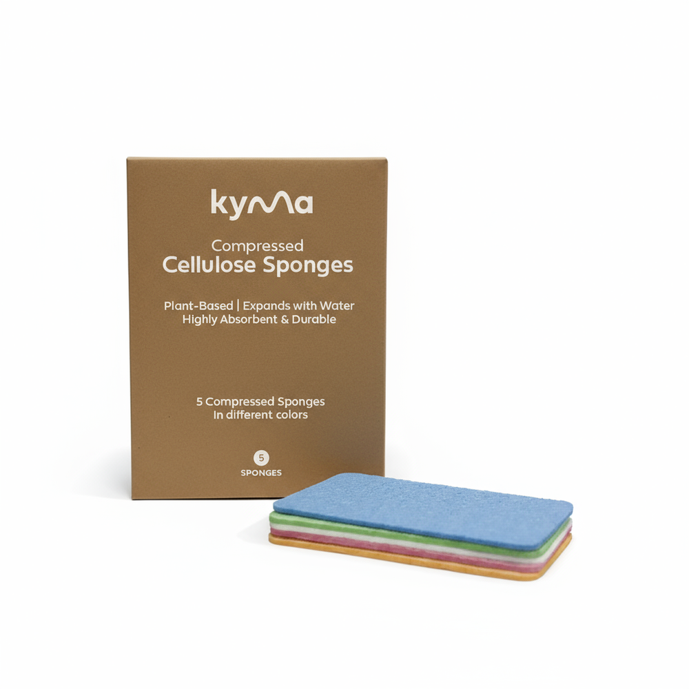 Kyma Compressed Cellulose Sponges - Multicolor - 5 Pcs
