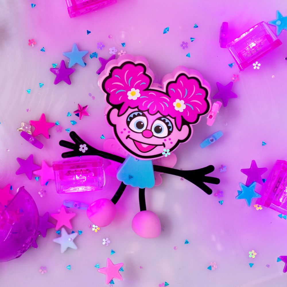 Glo Pals - Sesame Street character-1 & light up baby kids bath toys glow cubes - 2 - Pink