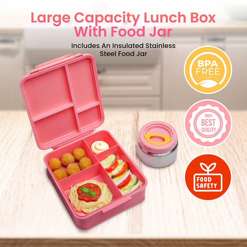 Bamboo Bark - Cute Fairy Tale Little Ballerina Kids Castle Insulated Lunch Box