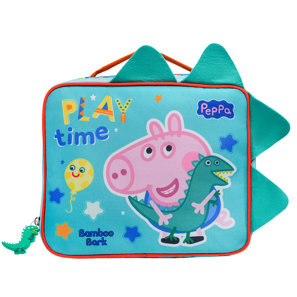 Bamboo Bark Peppa Pig George Pig Lunch bag For Kids, Toddlers, Nursery and School 