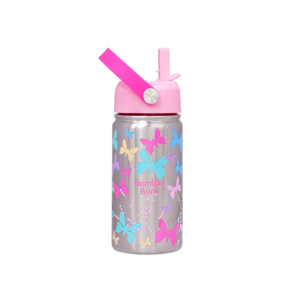 Bamboo Bark - Stainless Steel Water Bottle - Butterfly - 400 ml
