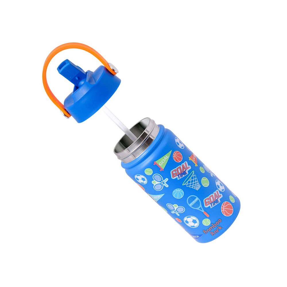 Bamboo Bark - Stainless Steel Water Bottle - Sports - 400 ml