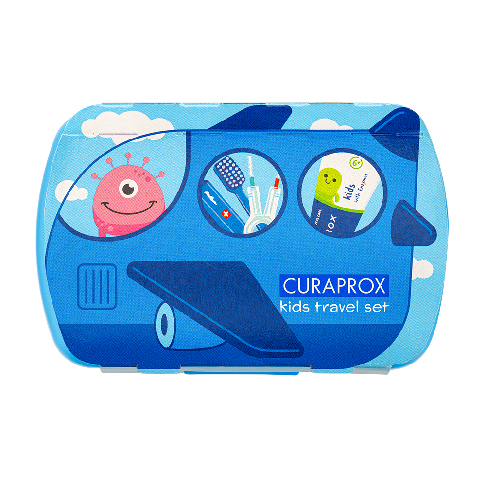 Curaprox - 3-In-1 Kids Travel Set - Multicolor