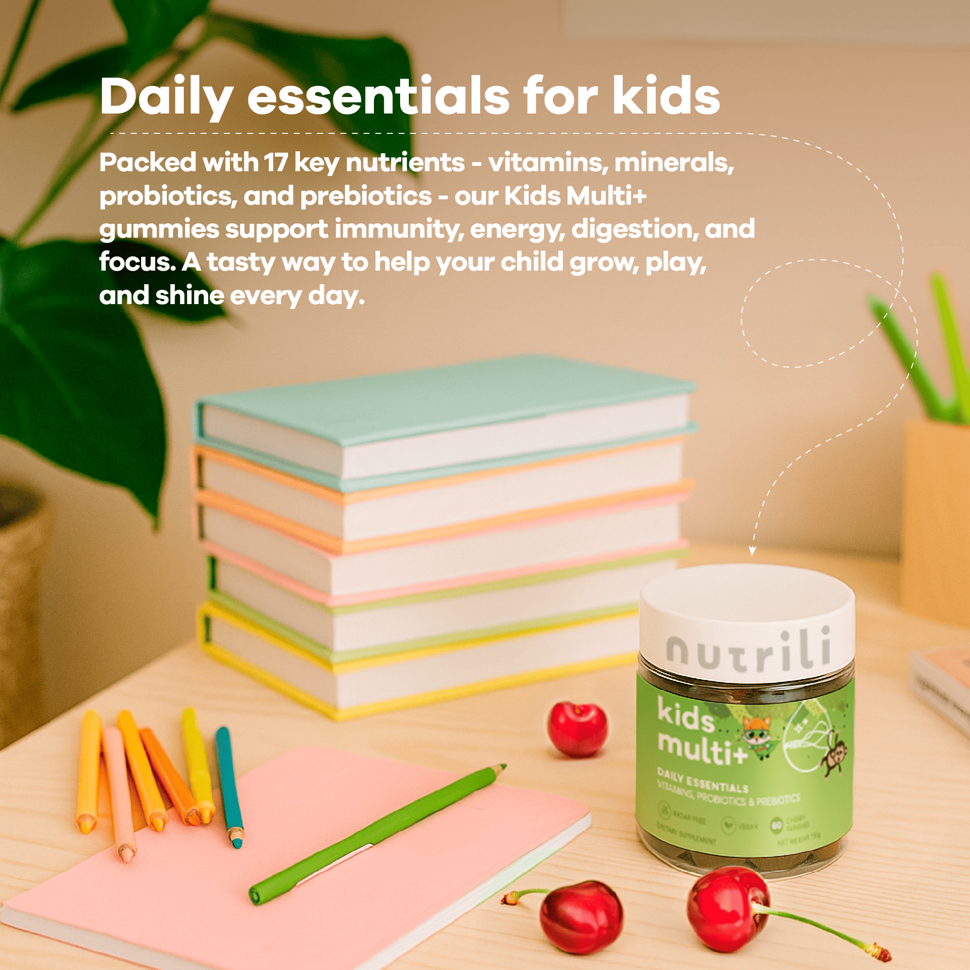 Nutrili - Kids Multivitamin+ Sugar Free Gummies - 60 Pcs