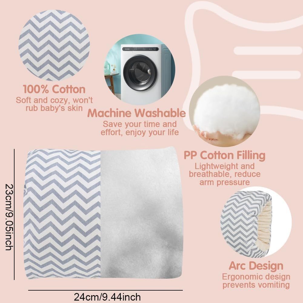 Sybil's - Breastfeeding Arm Pillow - Zigzag Pattern