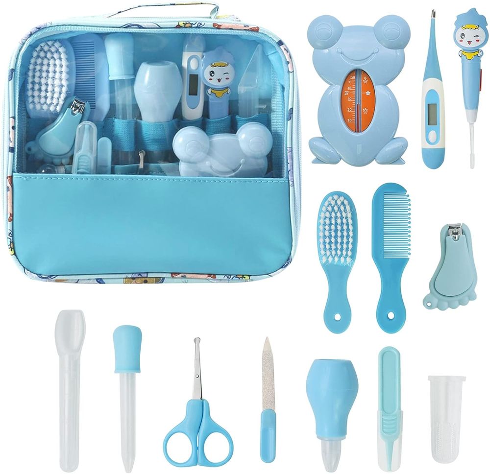 Sybil's - Baby Care Grooming Kit - Blue - 13 Pcs