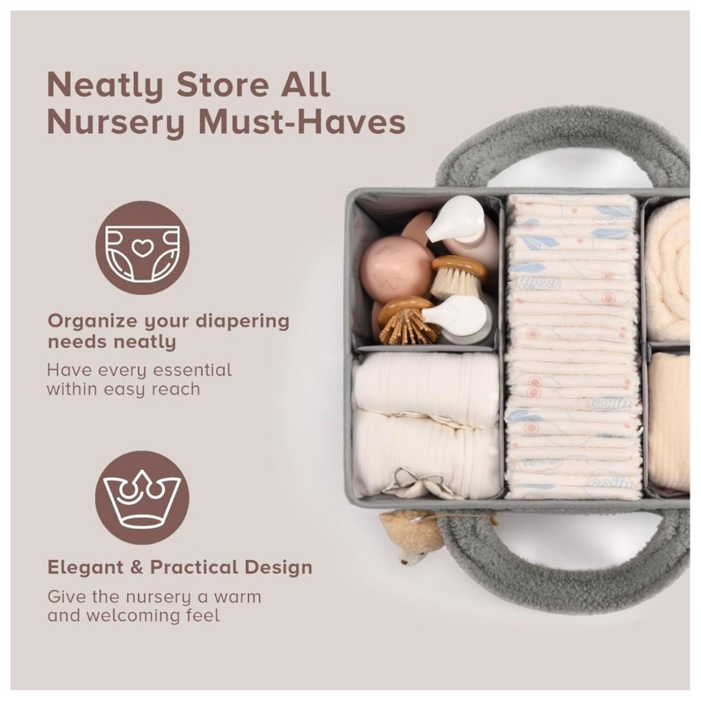 Sybil's - Baby Diaper Storage Caddy Organizer