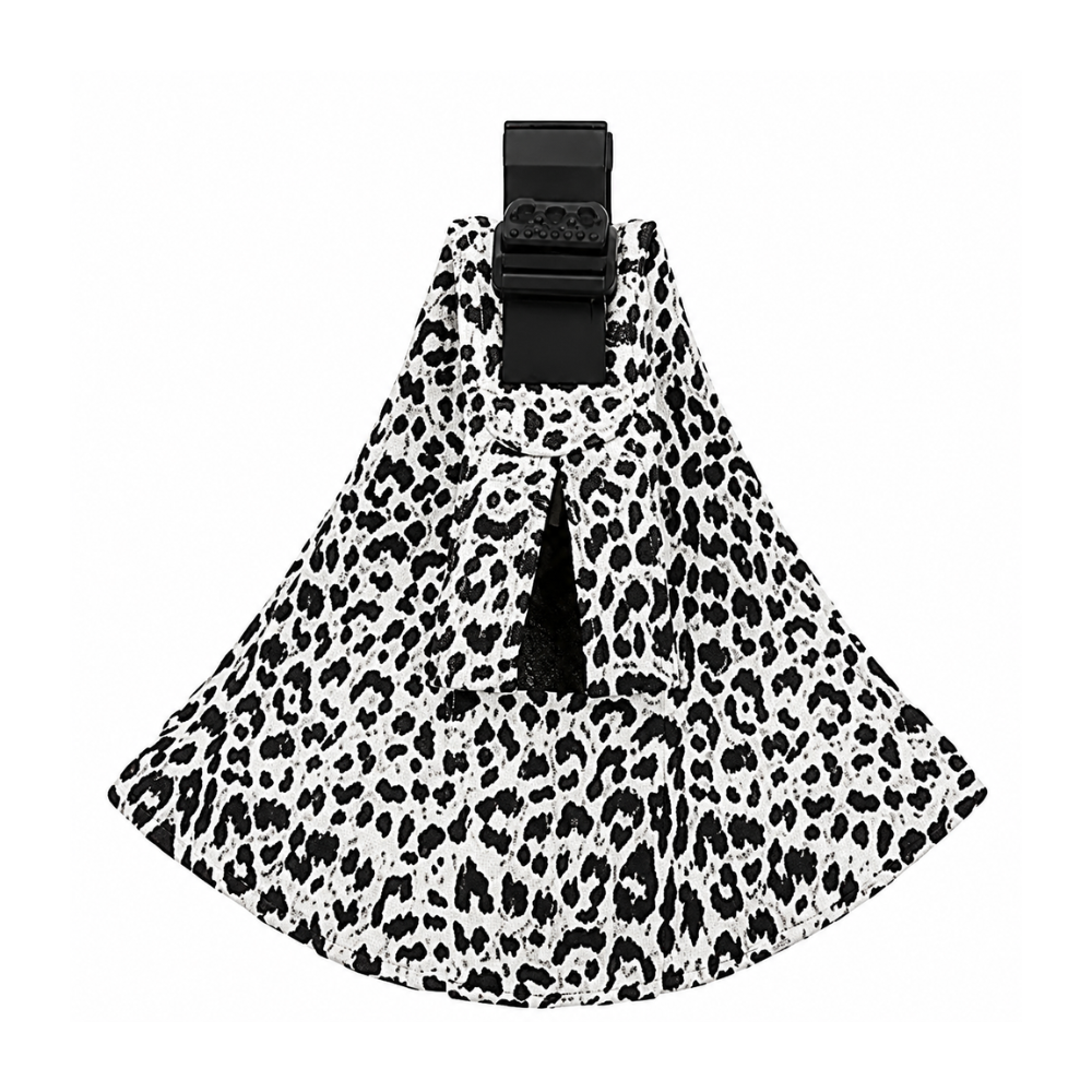 Sybil's - Leopard Print Baby Carrier - Black & Off White