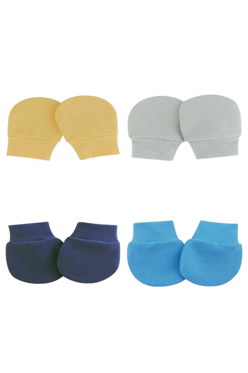 Bambimici Little Snuggles Baby Mittens E - Multicolor - 4 Pcs