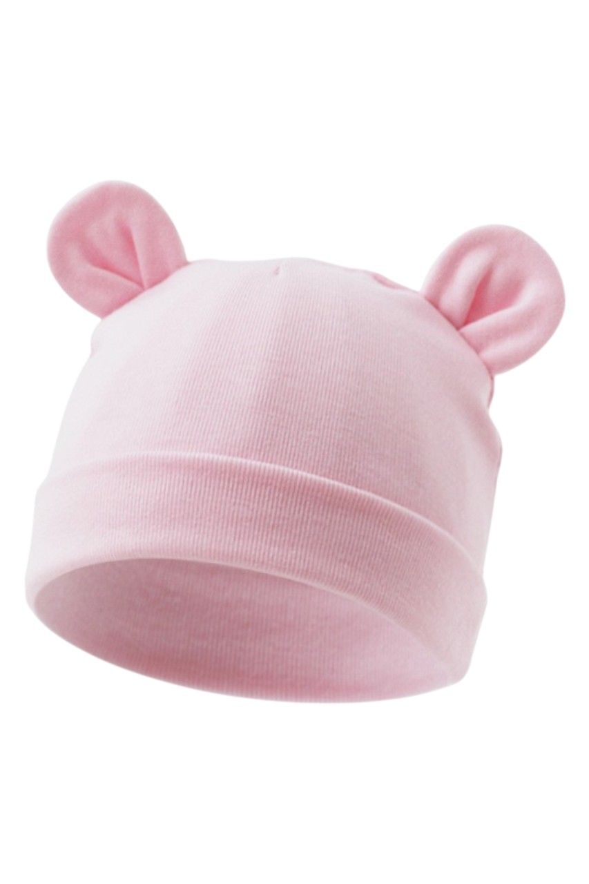 Bambimici Baby Little Bean Hat and Mittens - Pink - 2 Pcs