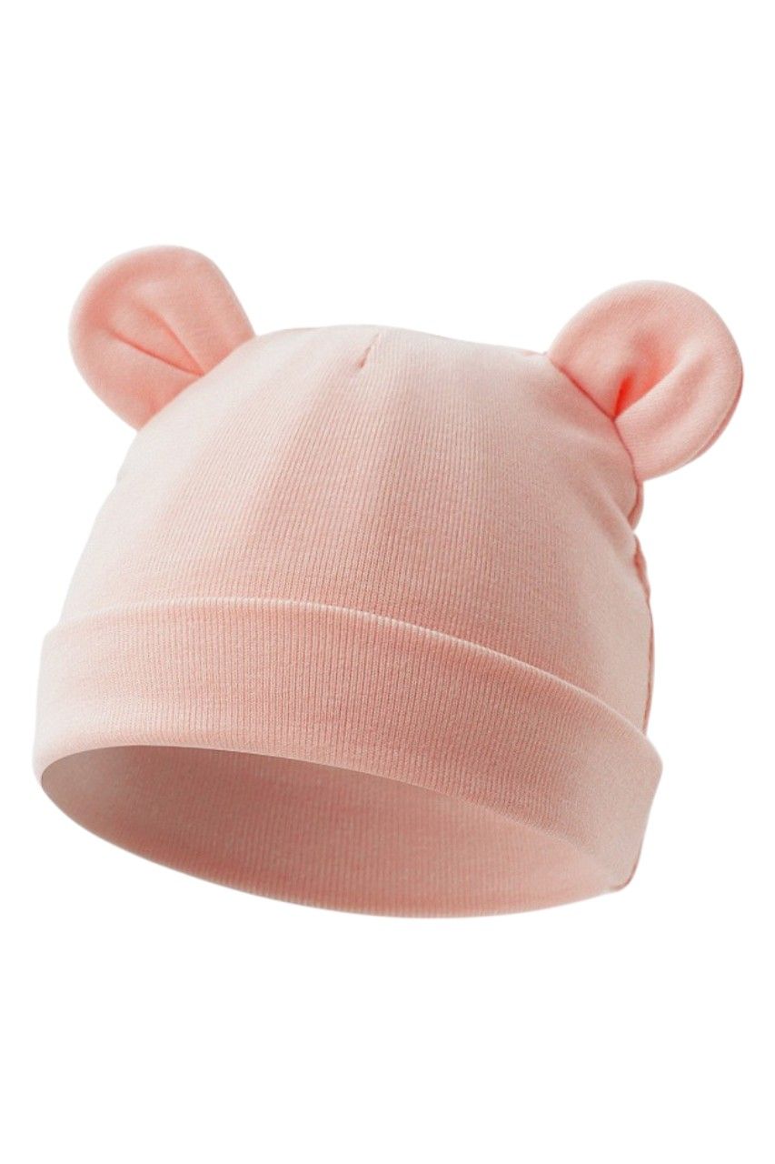 Bambimici Baby Little Bean Hat and Mittens Pomelo - Pink - 2 Pcs
