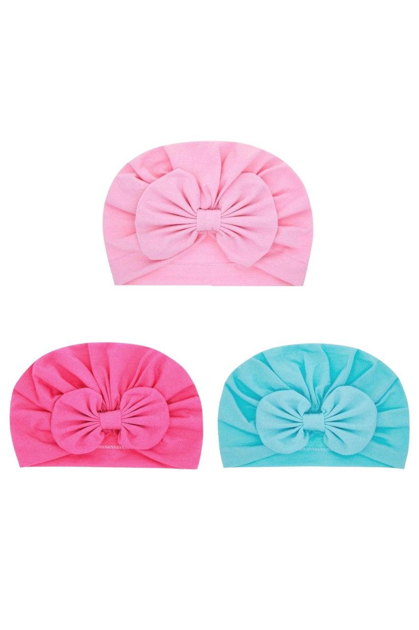 Bambimici Tinytwist Baby Turban Set a - Pack of 3