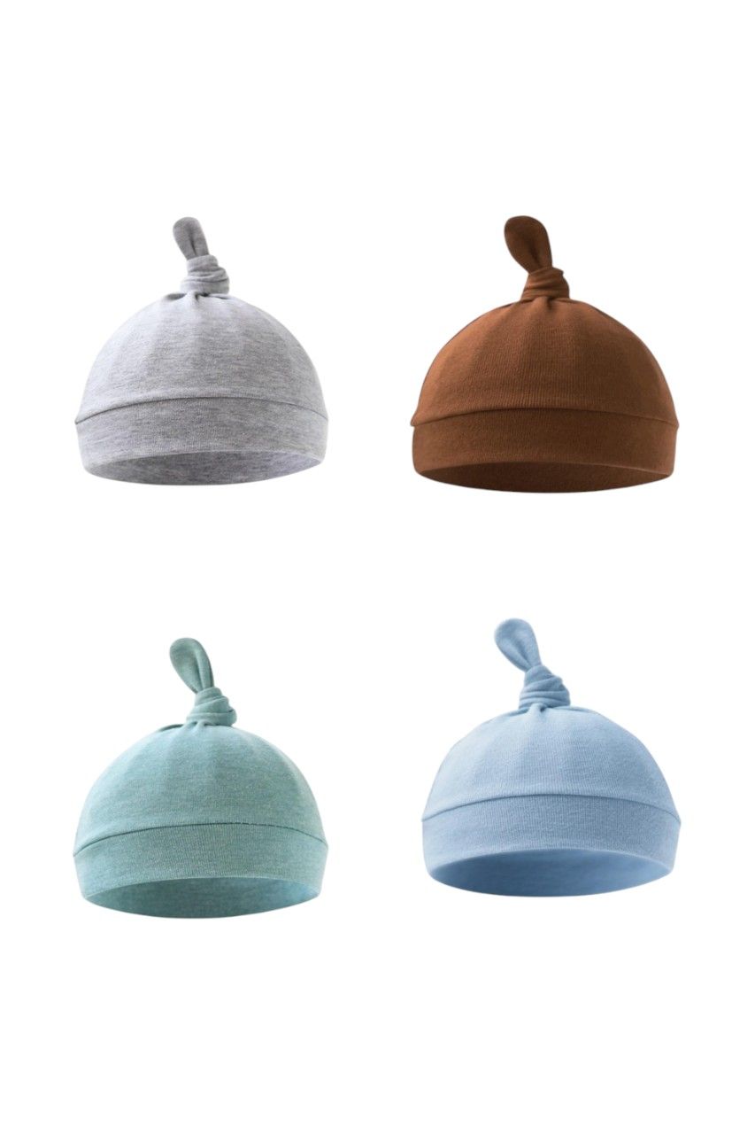 Bambimici Tinytops Baby Beanies D - Pack of 4