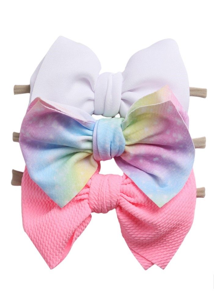 Bambimici Baby Dalia Assorted Ribbon Bow Headband - Unicorn