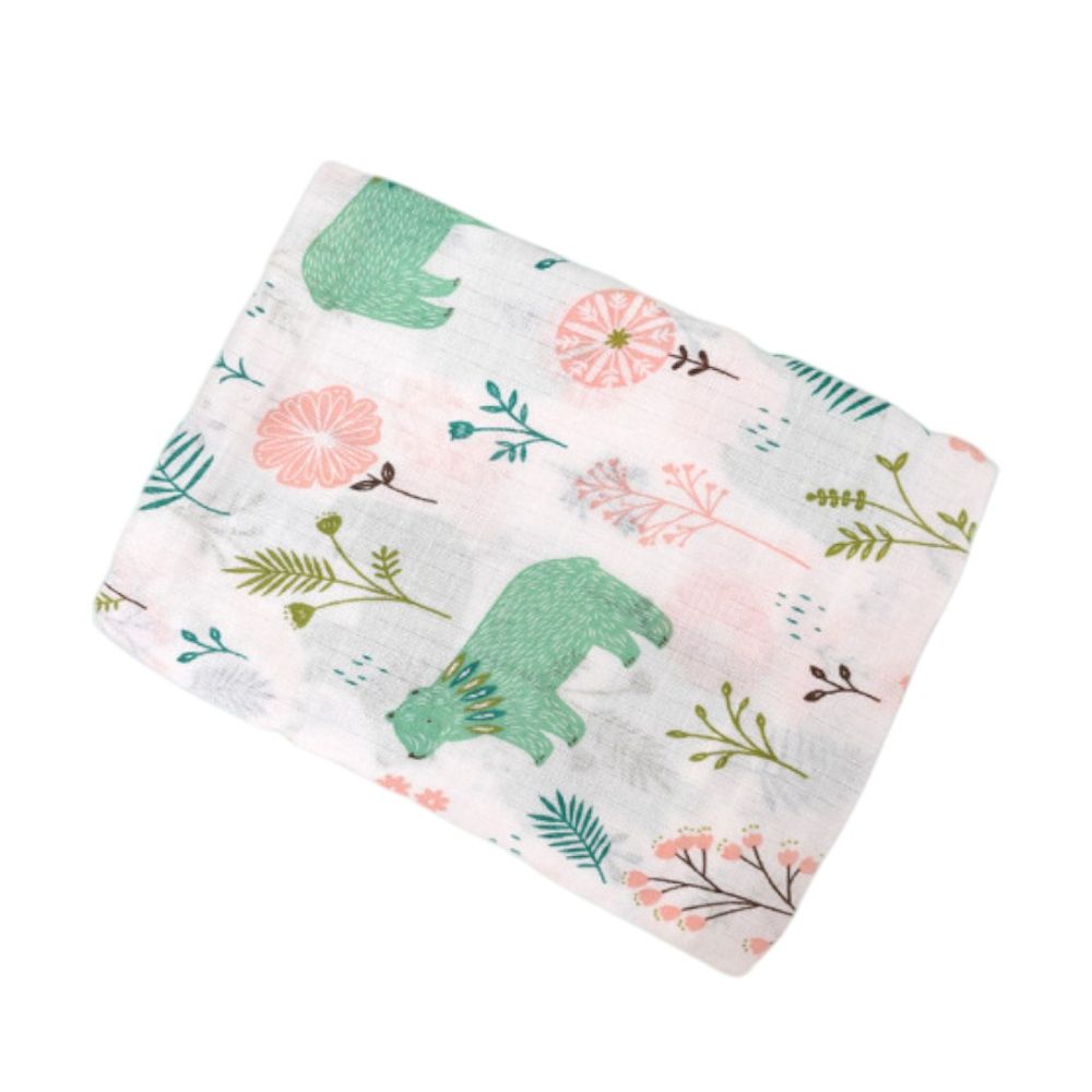 Bambimici - Essentials Muslin Swaddle Blanket - Animals