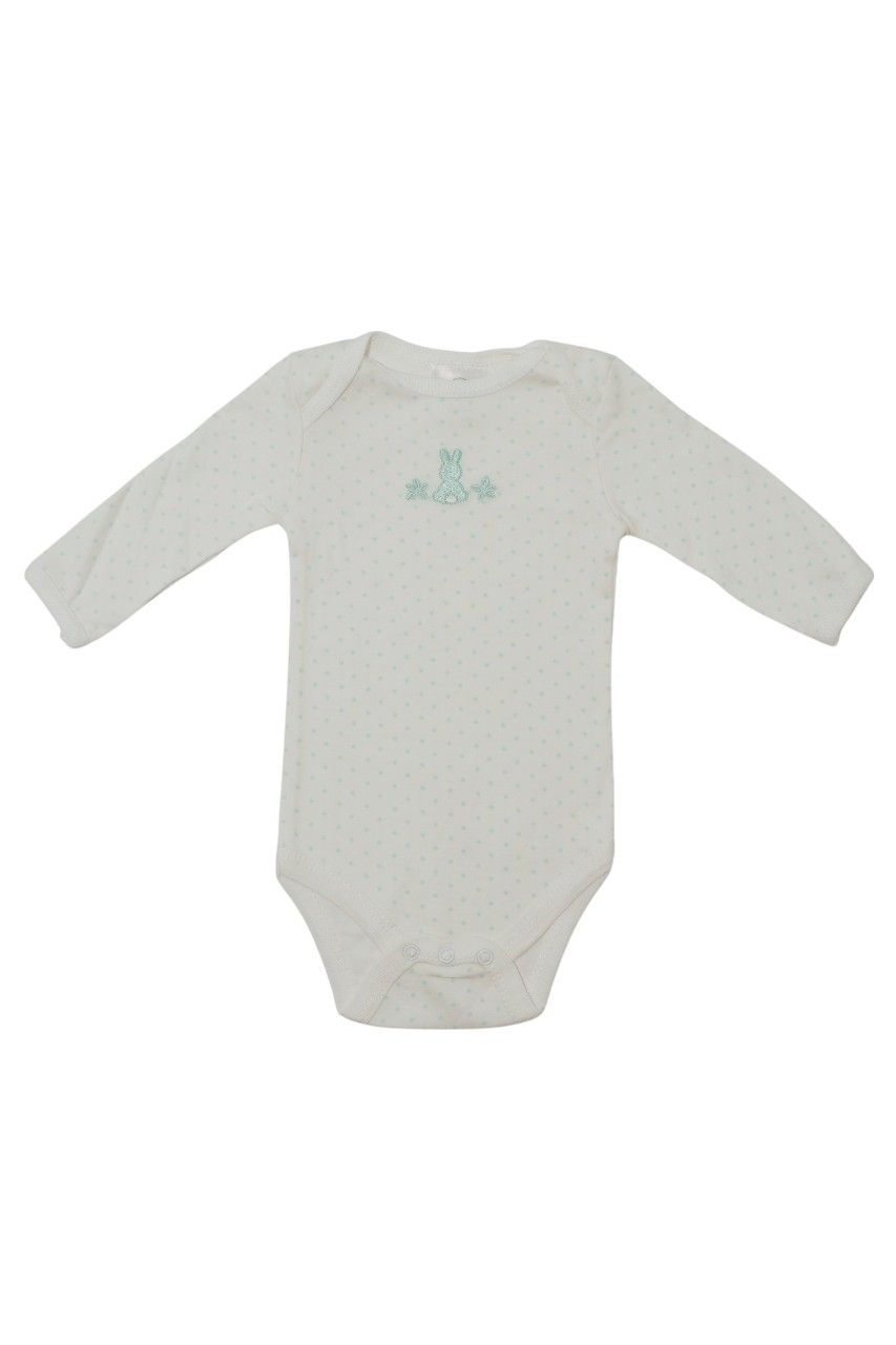 Bambimici Baby' Rabbit Printed Bodysuit & Pyjama with Bib - Multicolor - 3 Pcs