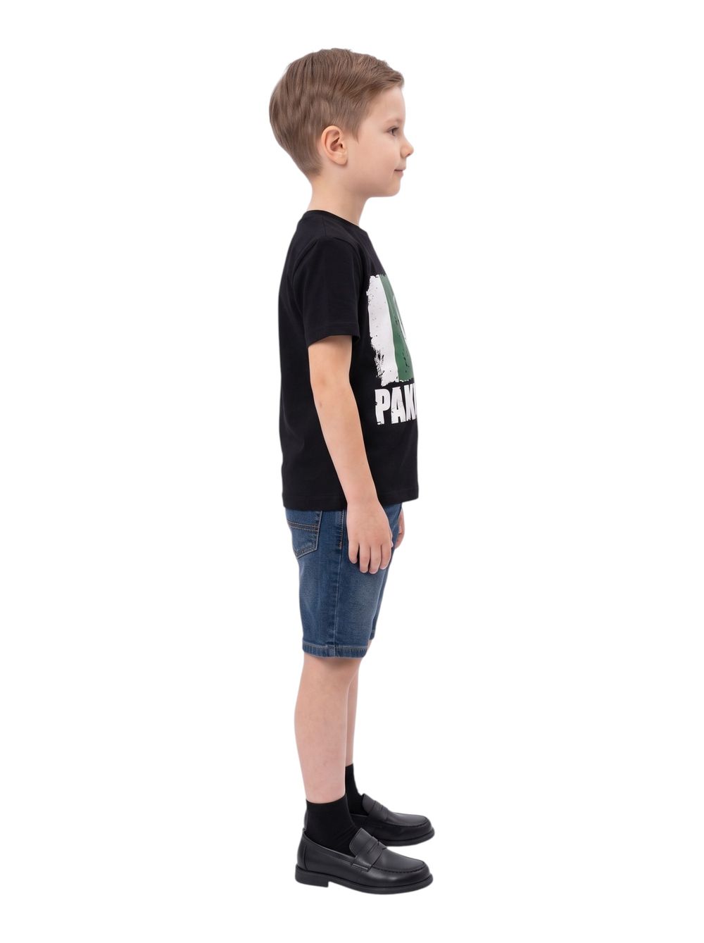 Bidani - Kids Pakistan Flag Graphic T-Shirt - Black