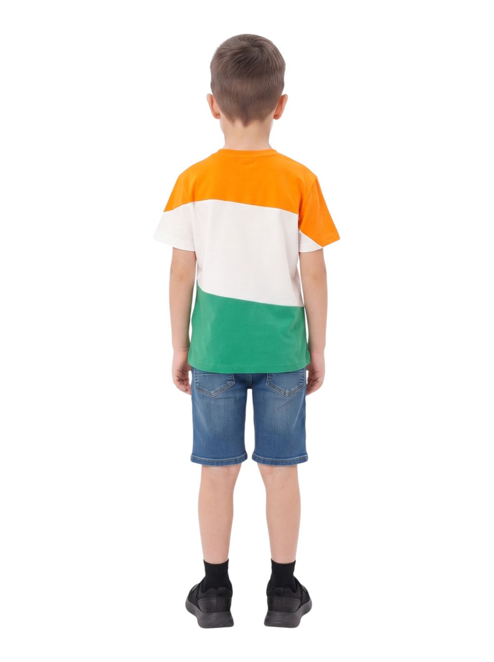 Bidani - Kids India Flag Graphic T-Shirt - Multicolor