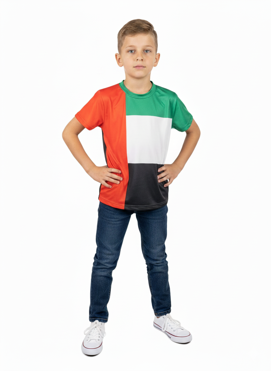 Bidani - Boys UAE National Flag Day T-shirt - Multicolor