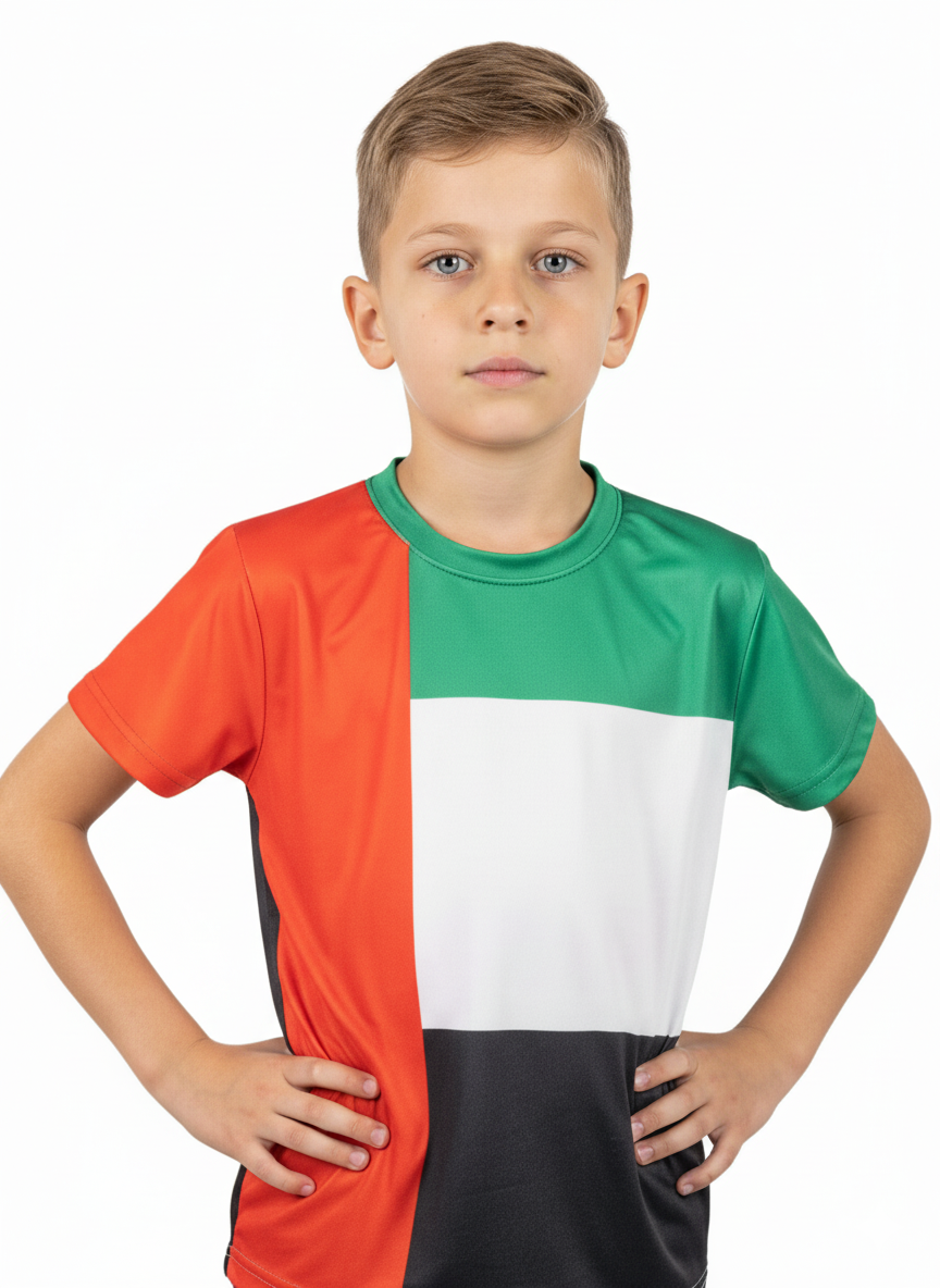 Bidani - Boys UAE National Flag Day T-shirt - Multicolor