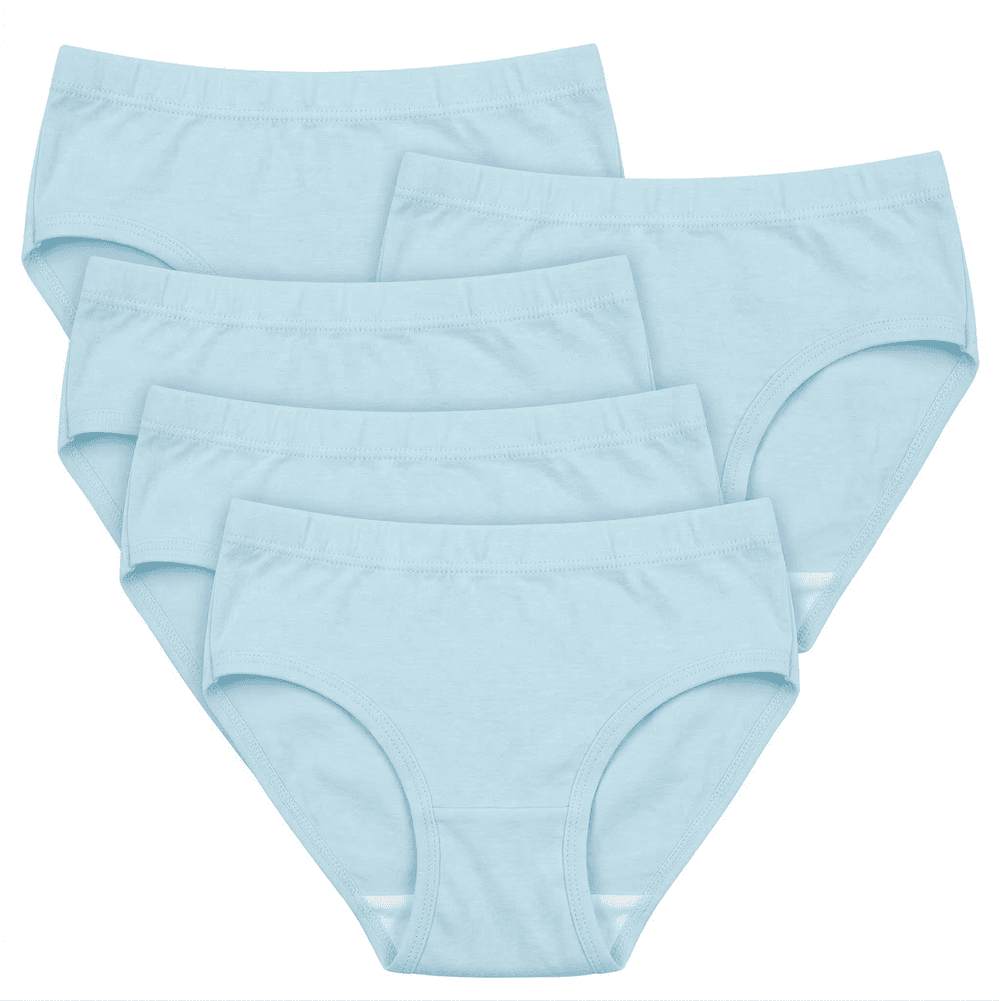 Bidani Girl's Essential Everyday Comfort Panties - 5 Pcs