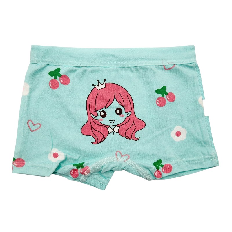 Bidani - 4pc-Set - Girl's Soft Comfort Printed Panties - Blue/White