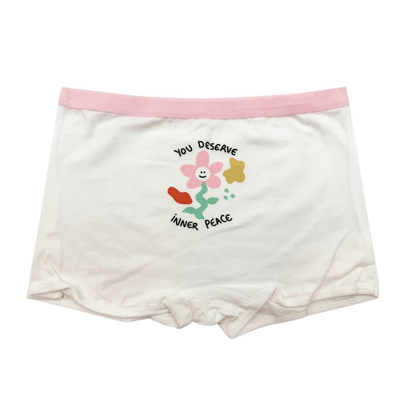 Bidani - 4pc-Set - Girl's Inner Peace Printed Soft Comfort Panties - Multicolor
